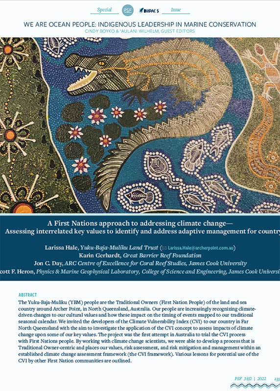 Climate impacts on First Nations' values