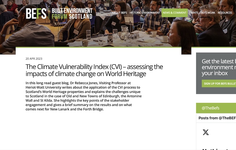 The Climate Vulnerability Index – assessing the impacts of climate change on World Heritage