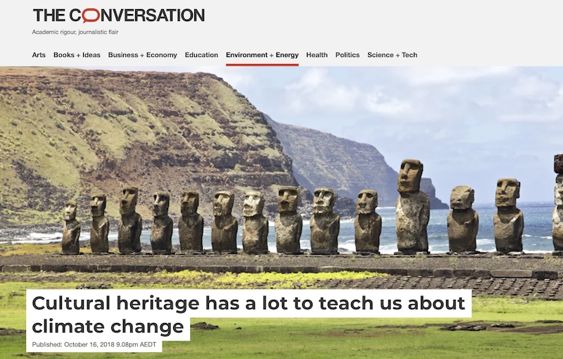 Cultural heritage has a lot to teach us about climate change