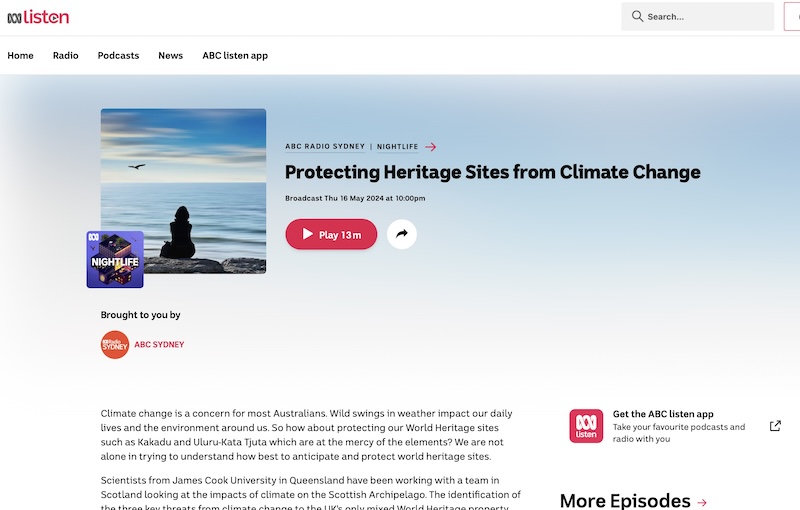 Protecting Heritage Sites from Climate Change