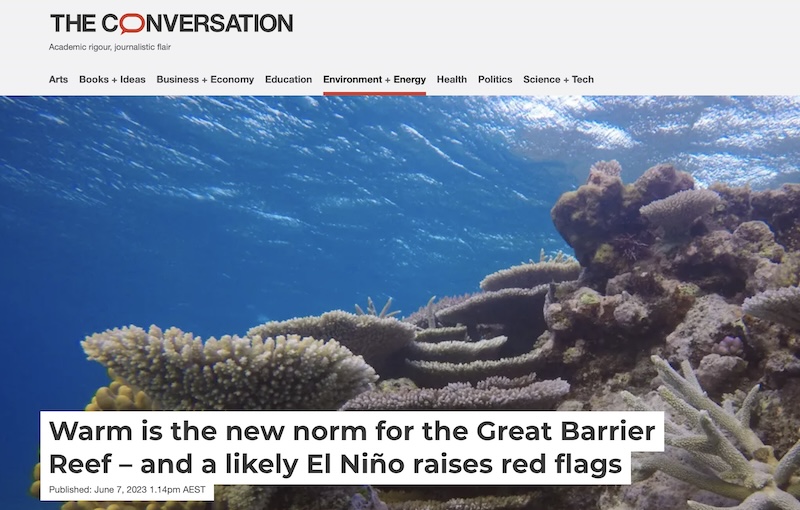 Warm is the new norm for the Great Barrier Reef - and a likely El Niño raises red flags