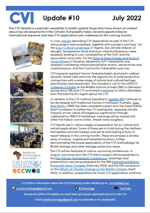 Thumbnail image of update 10 of the newsletter